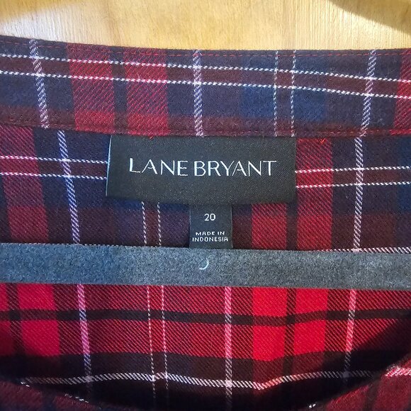 Lane Bryant flannel corset top - Picture 2 of 5